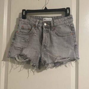 Zara grey Jean shorts